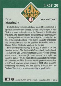 Don Mattingly  baseball card collectible - Main Image 2
