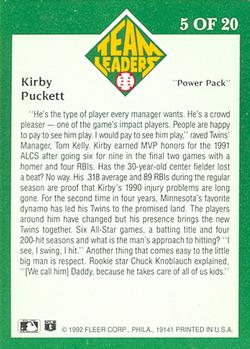 Kirby Puckett  baseball card collectible - Main Image 2