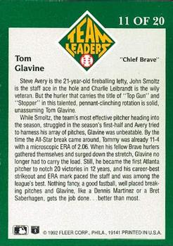 Tom Glavine  baseball card collectible - Main Image 2