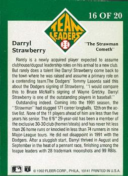 Darryl Strawberry  baseball card collectible - Main Image 2