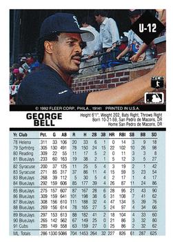 George Bell  baseball card collectible - Main Image 2