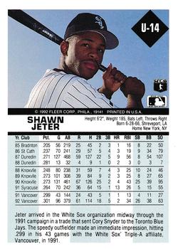 Shawn Jeter  baseball card collectible - Main Image 2