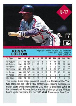 Kenny Lofton  baseball card collectible - Main Image 2