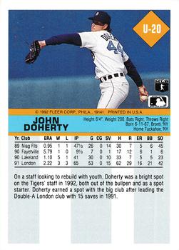 John Doherty  baseball card collectible - Main Image 2