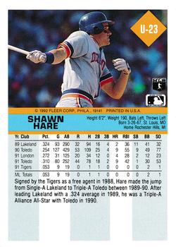 Shawn Hare  baseball card collectible - Main Image 2