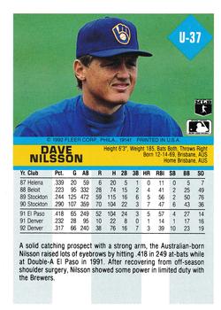 Dave Nilsson  baseball card collectible - Main Image 2