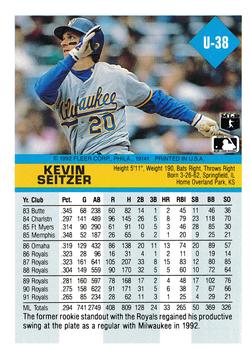 Kevin Seitzer  baseball card collectible - Main Image 2