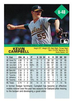 Kevin Campbell  baseball card collectible - Main Image 2