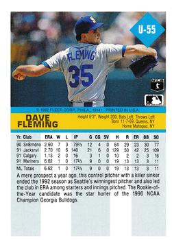 Dave Fleming  baseball card collectible - Main Image 2