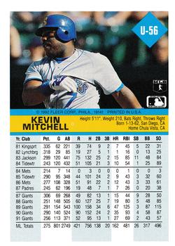 Kevin Mitchell  baseball card collectible - Main Image 2