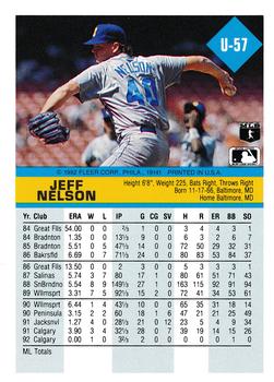 Jeff Nelson  baseball card collectible - Main Image 2