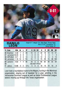 Danny Leon  baseball card collectible - Main Image 2