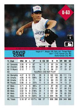 David Cone  baseball card collectible - Main Image 2