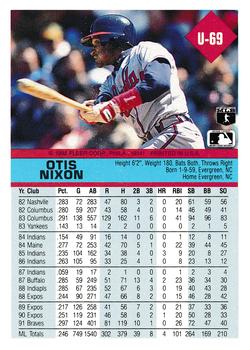 Otis Nixon  baseball card collectible - Main Image 2