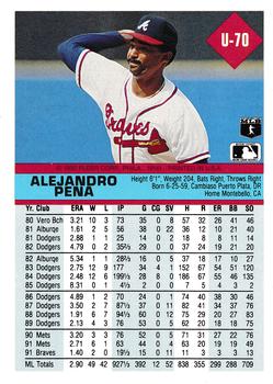 Alejandro Pena  baseball card collectible - Main Image 2