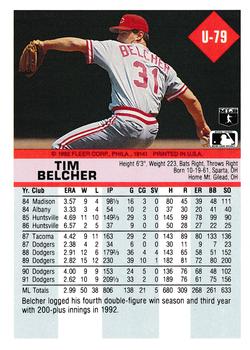 Tim Belcher  baseball card collectible - Main Image 2