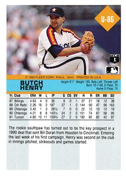 Butch Henry  baseball card collectible - Main Image 2