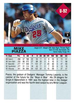 Mike Piazza  baseball card collectible - Main Image 2