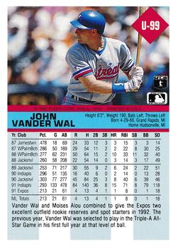 John Vander Wal  baseball card collectible - Main Image 2
