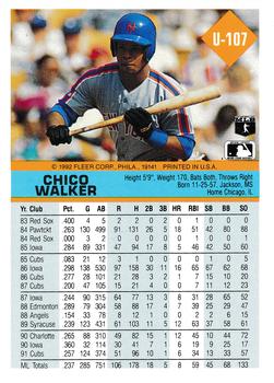 Chico Walker  baseball card collectible - Main Image 2
