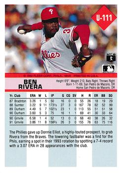 Ben Rivera  baseball card collectible - Main Image 2