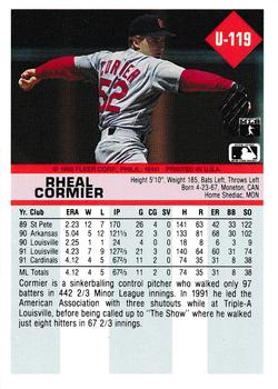 Rheal Cormier  baseball card collectible - Main Image 2