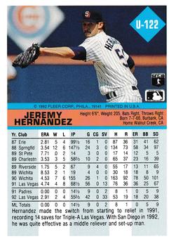 Jeremy Hernandez  baseball card collectible - Main Image 2