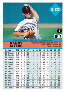 Randy Myers  baseball card collectible - Main Image 2