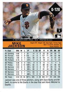 Mike Jackson  baseball card collectible - Main Image 2