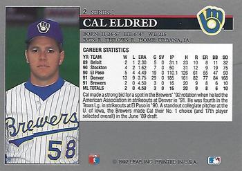 Cal Eldred  baseball card collectible - Main Image 2