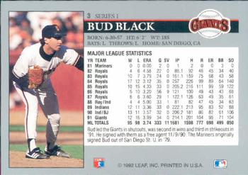 Bud Black  baseball card collectible - Main Image 2