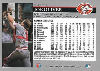Joe Oliver  baseball card collectible - Main Image 2