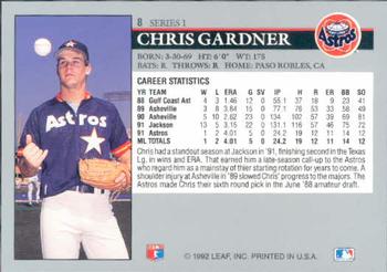 Chris Gardner  baseball card collectible - Main Image 2