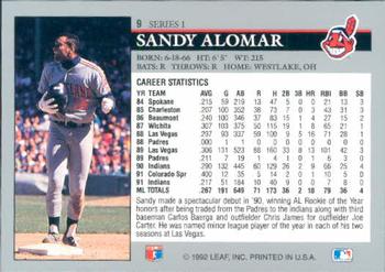 Sandy Alomar  baseball card collectible - Main Image 2