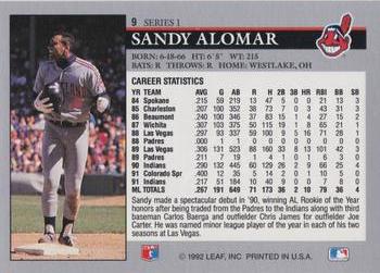 Sandy Alomar  baseball card collectible - Main Image 2
