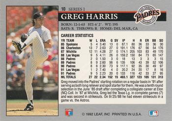 Greg Harris  baseball card collectible - Main Image 2