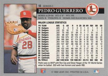 Pedro Guerrero  baseball card collectible - Main Image 2