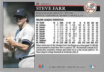 Steve Farr  baseball card collectible - Main Image 2