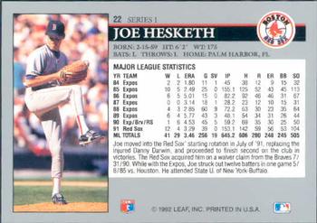 Joe Hesketh  baseball card collectible - Main Image 2
