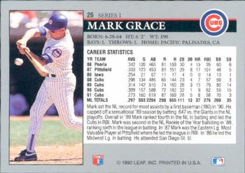 Mark Grace  baseball card collectible - Main Image 2