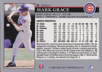 Mark Grace  baseball card collectible - Main Image 2
