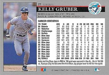 Kelly Gruber  baseball card collectible - Main Image 2