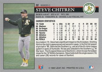 Steve Chitren  baseball card collectible - Main Image 2