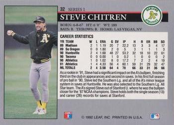 Steve Chitren  baseball card collectible - Main Image 2