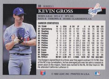 Kevin Gross  baseball card collectible - Main Image 2