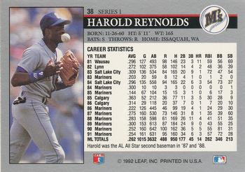 Harold Reynolds  baseball card collectible - Main Image 2