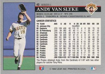 Andy Van Slyke  baseball card collectible - Main Image 2