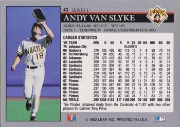 Andy Van Slyke  baseball card collectible - Main Image 2