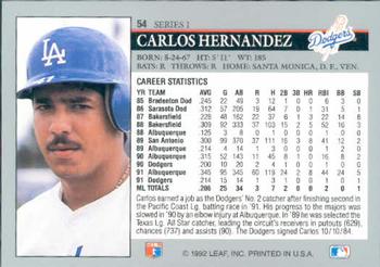 Carlos Hernandez  baseball card collectible - Main Image 2