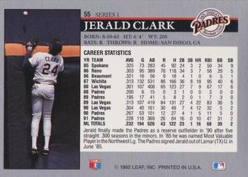 Jerald Clark  baseball card collectible - Main Image 2